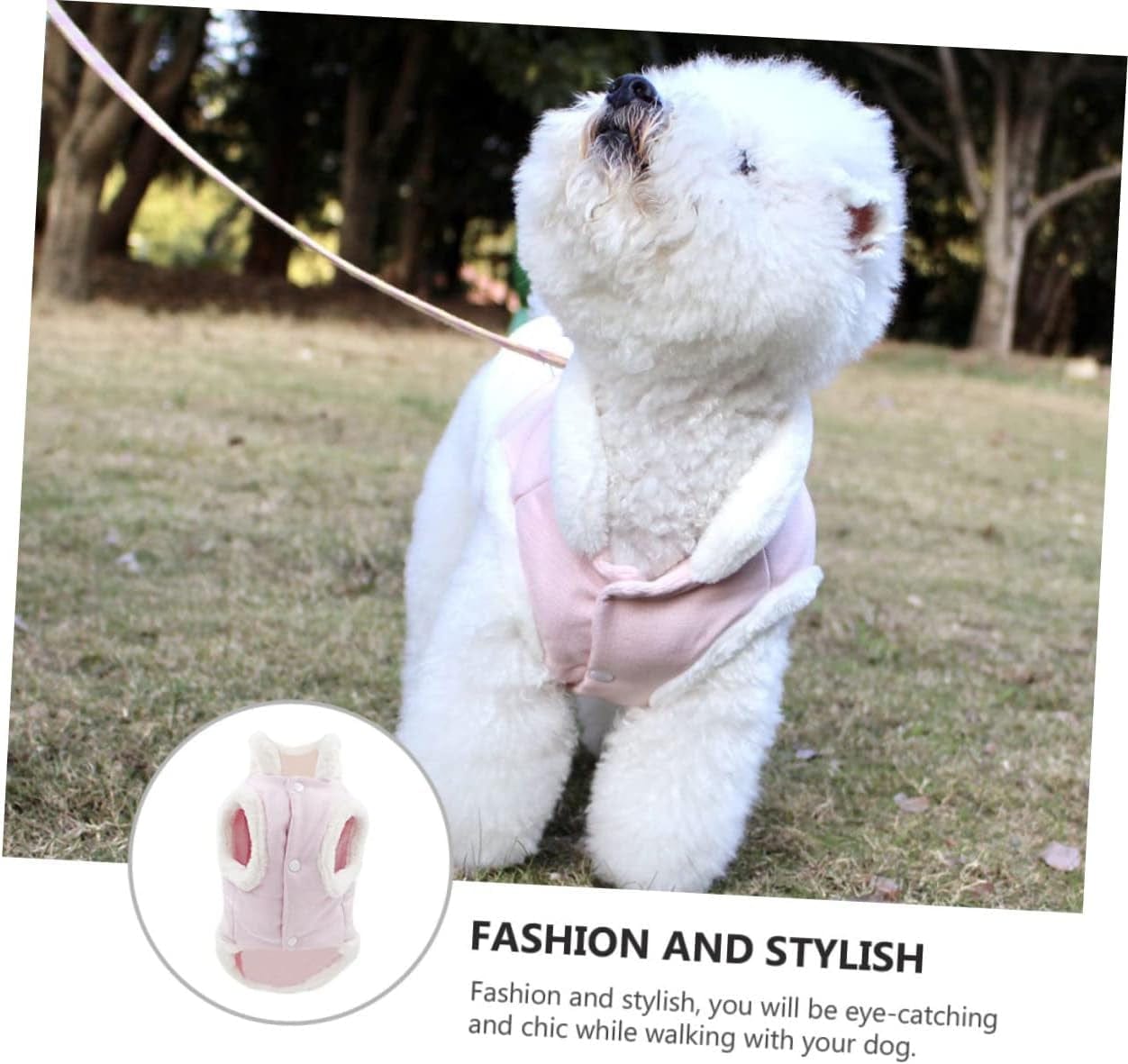 Balacoo 2 Pcs Pet Plush Vest Outdoor Apparel Warm Jacket Outdoor Jacket Dog Winter Clothes Dog Winter Custome Puppy Winter Vest Dog Chest Coat Pet Vest Harness Dog Chest Clothes Pet Pink Animals & Pet Supplies > Pet Supplies > Dog Supplies > Dog Apparel Balacoo   