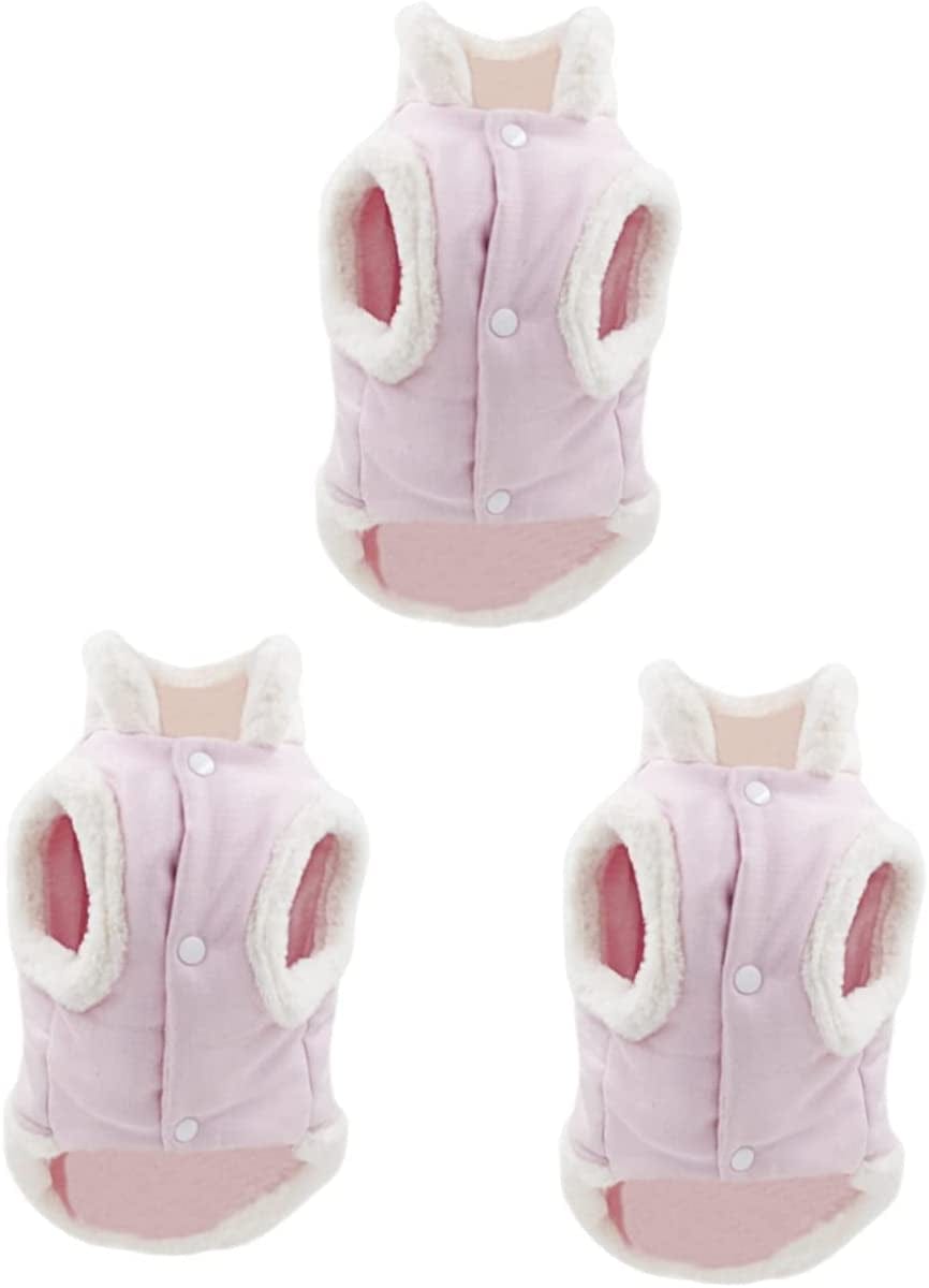 Balacoo 2 Pcs Pet Plush Vest Outdoor Apparel Warm Jacket Outdoor Jacket Dog Winter Clothes Dog Winter Custome Puppy Winter Vest Dog Chest Coat Pet Vest Harness Dog Chest Clothes Pet Pink Animals & Pet Supplies > Pet Supplies > Dog Supplies > Dog Apparel Balacoo Pinkx3pcs 26X41CMx3pcs 