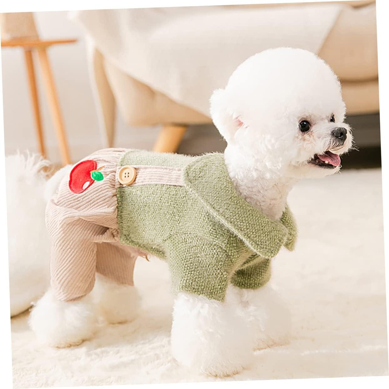 Balacoo 3 Pcs Supply Outfit Dogs Cold Lovely Decorative Pet Puppy Assorted Clothes Soft Accessories Hoodie Winter Jacket Coat Festival Daily Holiday Party Adorable Clothing Doggie Small Animals & Pet Supplies > Pet Supplies > Dog Supplies > Dog Apparel Balacoo   