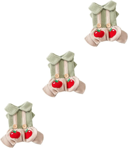 Balacoo 3 Pcs Supply Outfit Dogs Cold Lovely Decorative Pet Puppy Assorted Clothes Soft Accessories Hoodie Winter Jacket Coat Festival Daily Holiday Party Adorable Clothing Doggie Small Animals & Pet Supplies > Pet Supplies > Dog Supplies > Dog Apparel Balacoo 42X30X1cmx3pcs  