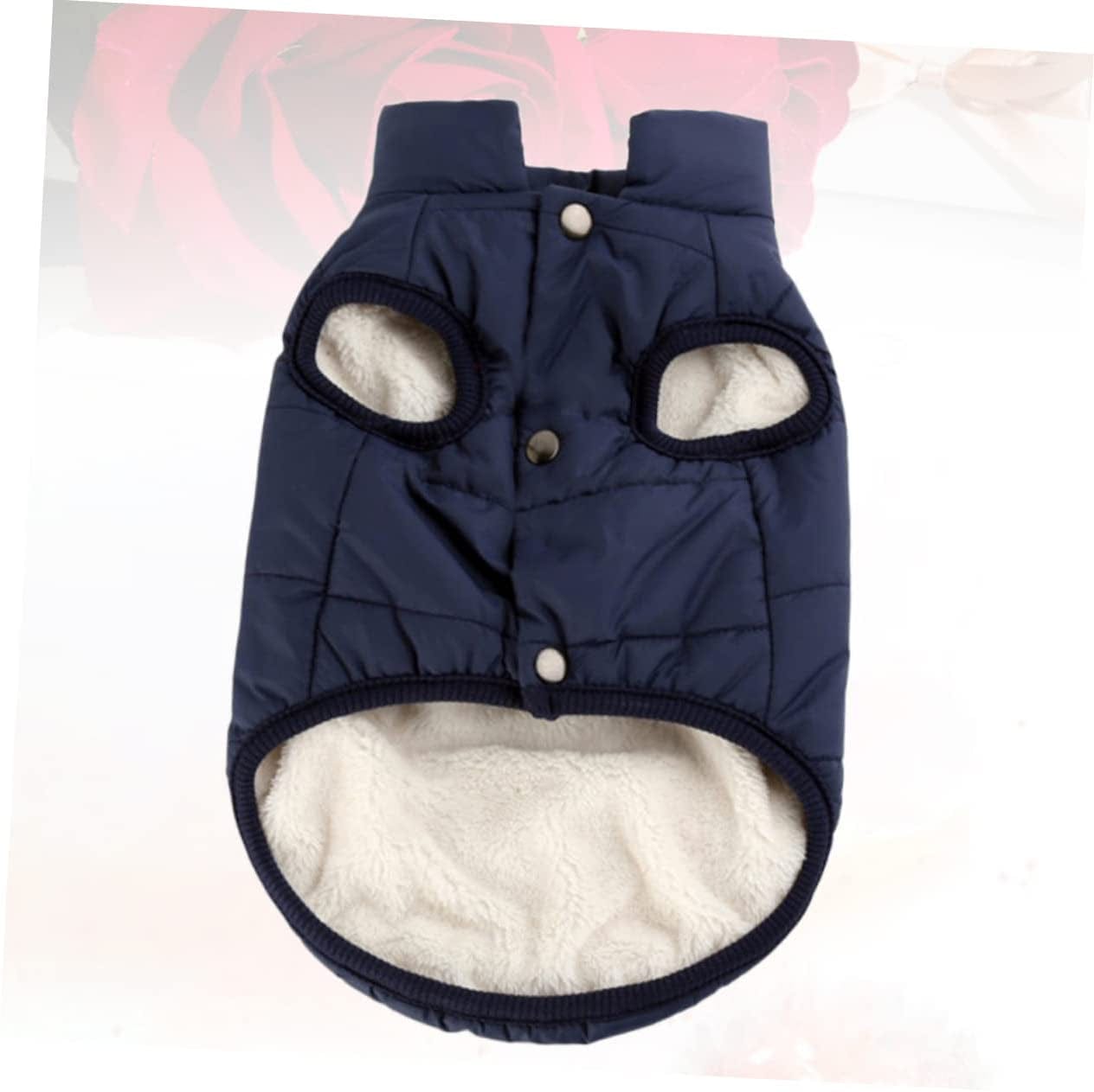 Balacoo Coats Puppy Clothes Mcbling Clothes Puppy Winter Clothes Coat Dog Winter Coat Dog Clothes Cotton Coat Dog'S Clothes Clothing Dog Clothes Winter Cotton-Padded Jacket Navy Pet Animals & Pet Supplies > Pet Supplies > Dog Supplies > Dog Apparel Balacoo   