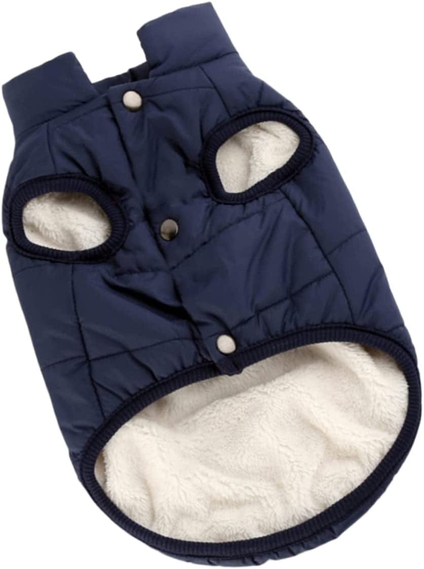 Balacoo Coats Puppy Clothes Mcbling Clothes Puppy Winter Clothes Coat Dog Winter Coat Dog Clothes Cotton Coat Dog'S Clothes Clothing Dog Clothes Winter Cotton-Padded Jacket Navy Pet Animals & Pet Supplies > Pet Supplies > Dog Supplies > Dog Apparel Balacoo Navy XS 