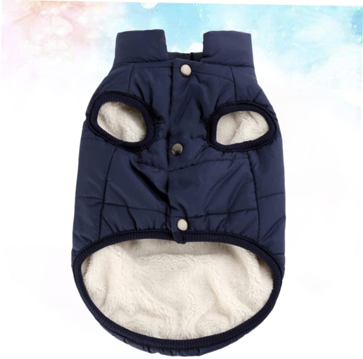 Balacoo Coats Puppy Clothes Mcbling Clothes Puppy Winter Clothes Coat Dog Winter Coat Dog Clothes Cotton Coat Dog'S Clothes Clothing Dog Clothes Winter Cotton-Padded Jacket Navy Pet Animals & Pet Supplies > Pet Supplies > Dog Supplies > Dog Apparel Balacoo   