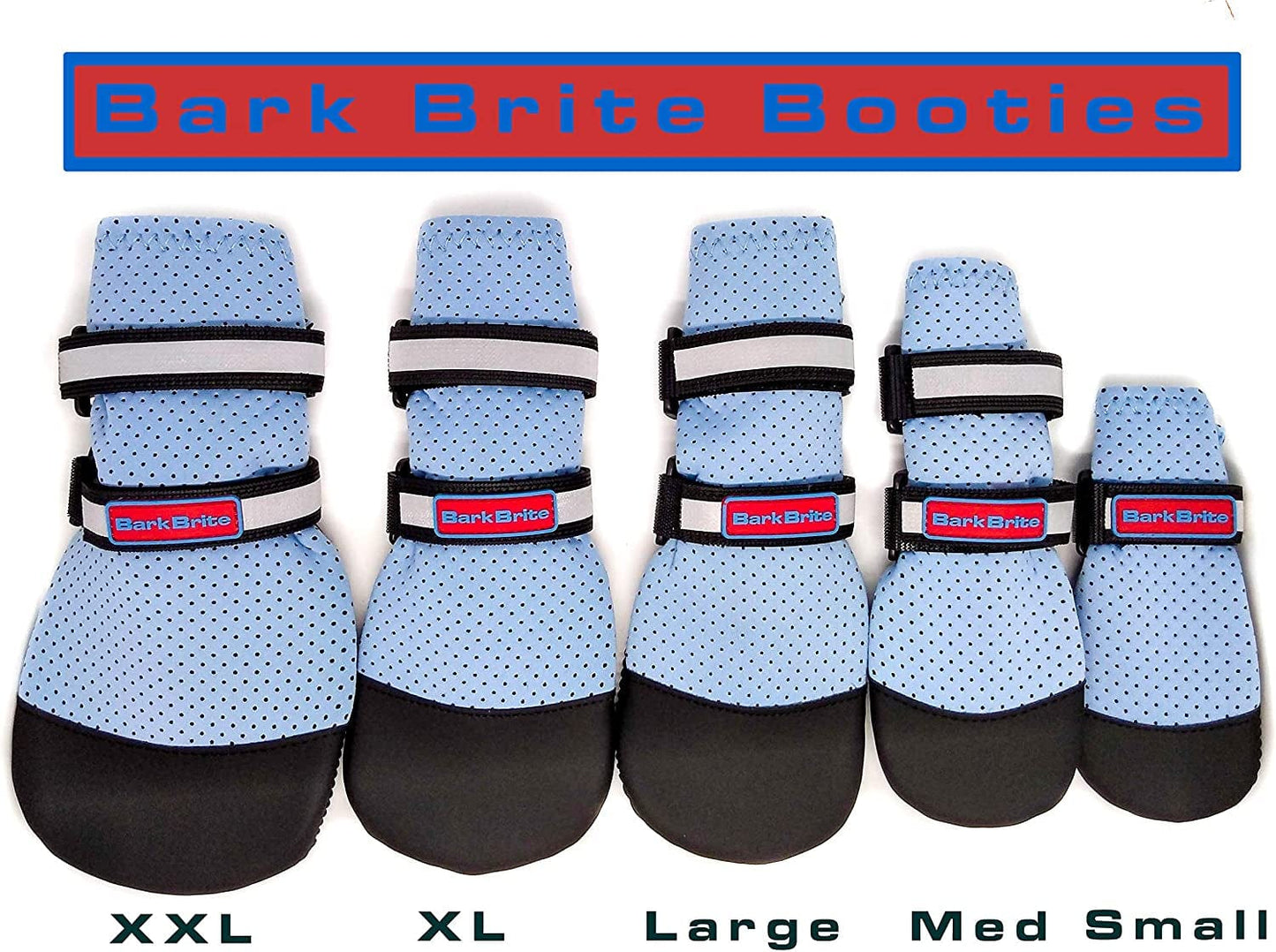 Bark Brite New Lightweight Neoprene Paw Protector Dog Boots Designed for Comfort and Breathability in 5 Sizes (XXL) Animals & Pet Supplies > Pet Supplies > Dog Supplies > Dog Apparel Bark Brite   