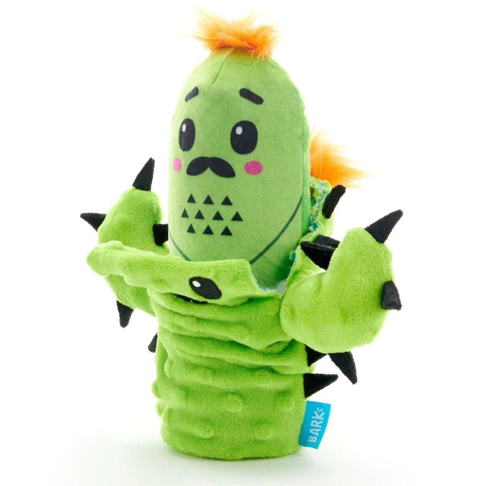 BARK Prickly Pete Dog Toy - Features Surprise Squeaker Toy, Xs to Small Dogs