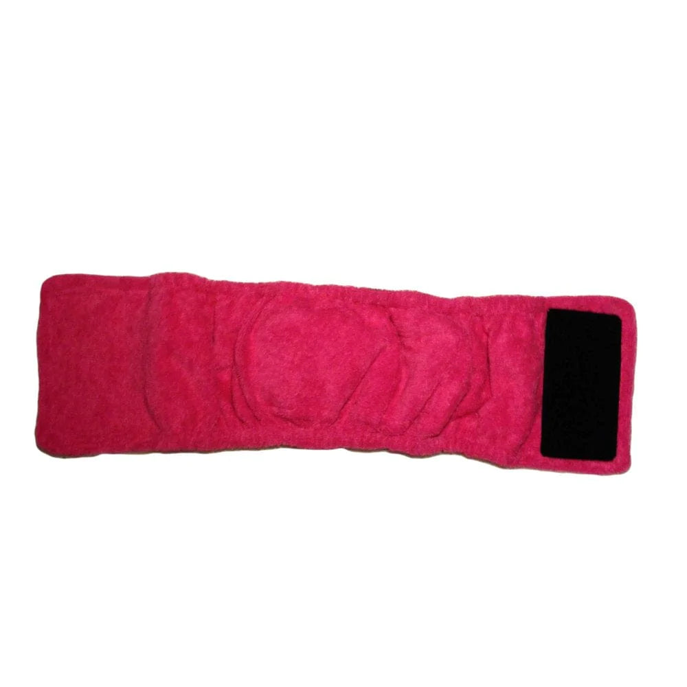 Barkertime Pink Kitty Washable Dog Belly Band Male Wrap - Made in USA Animals & Pet Supplies > Pet Supplies > Dog Supplies > Dog Diaper Pads & Liners Barkertime   