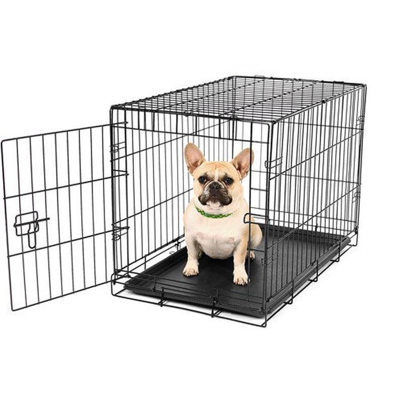 Carlson Pet Products Single Door Pet Crate, Black, Medium, 36"L Animals & Pet Supplies > Pet Supplies > Dog Supplies > Dog Kennels & Runs Carlson Pet Products 24"L  