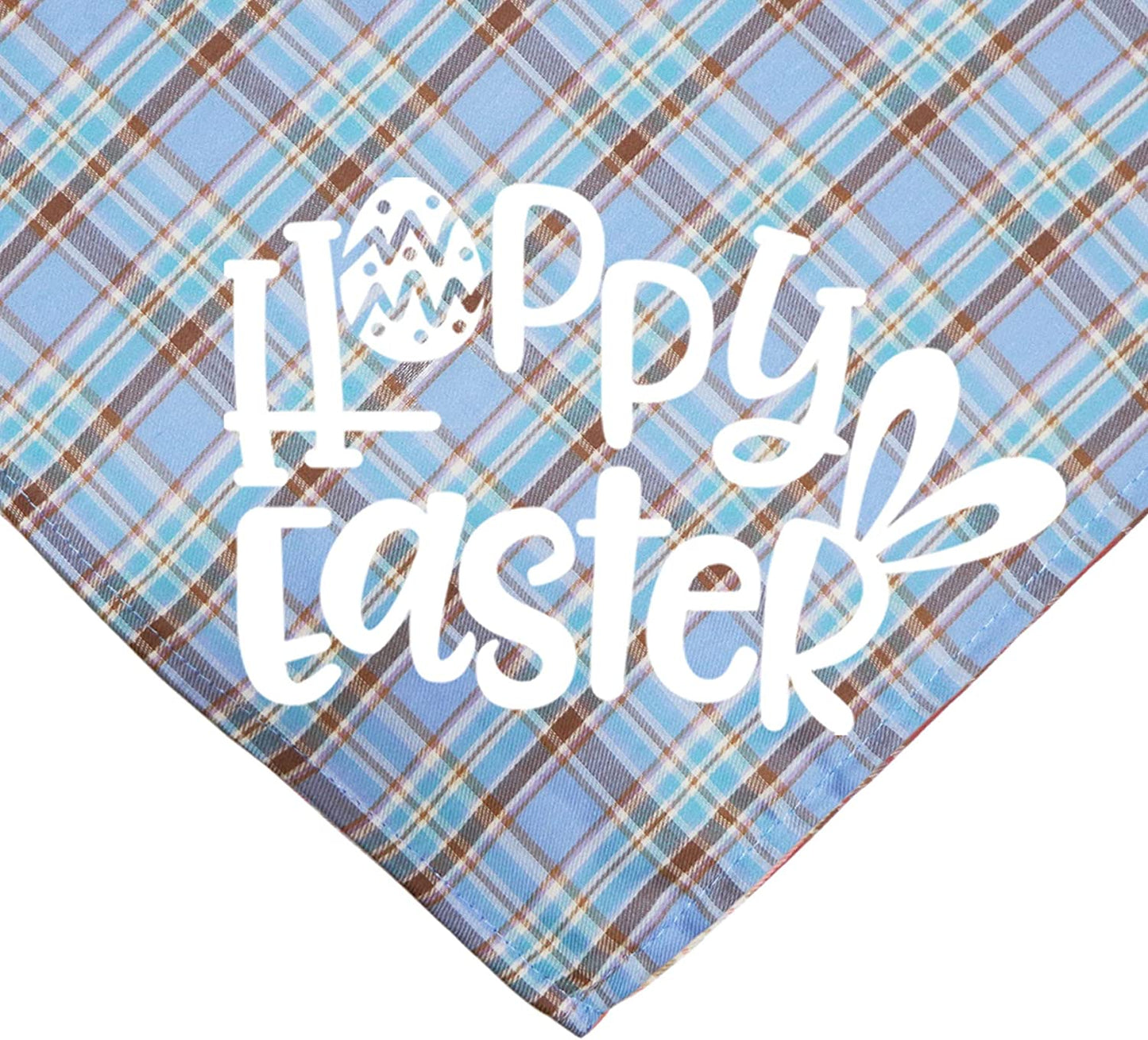 JOTFA Easter Dog Bandanas, Plaid Dog Puppy Easter Bandana Scarf for Small Medium Large Dogs Pets (Pink & Yellow & Light Blue) Animals & Pet Supplies > Pet Supplies > Dog Supplies > Dog Apparel JOTFA   