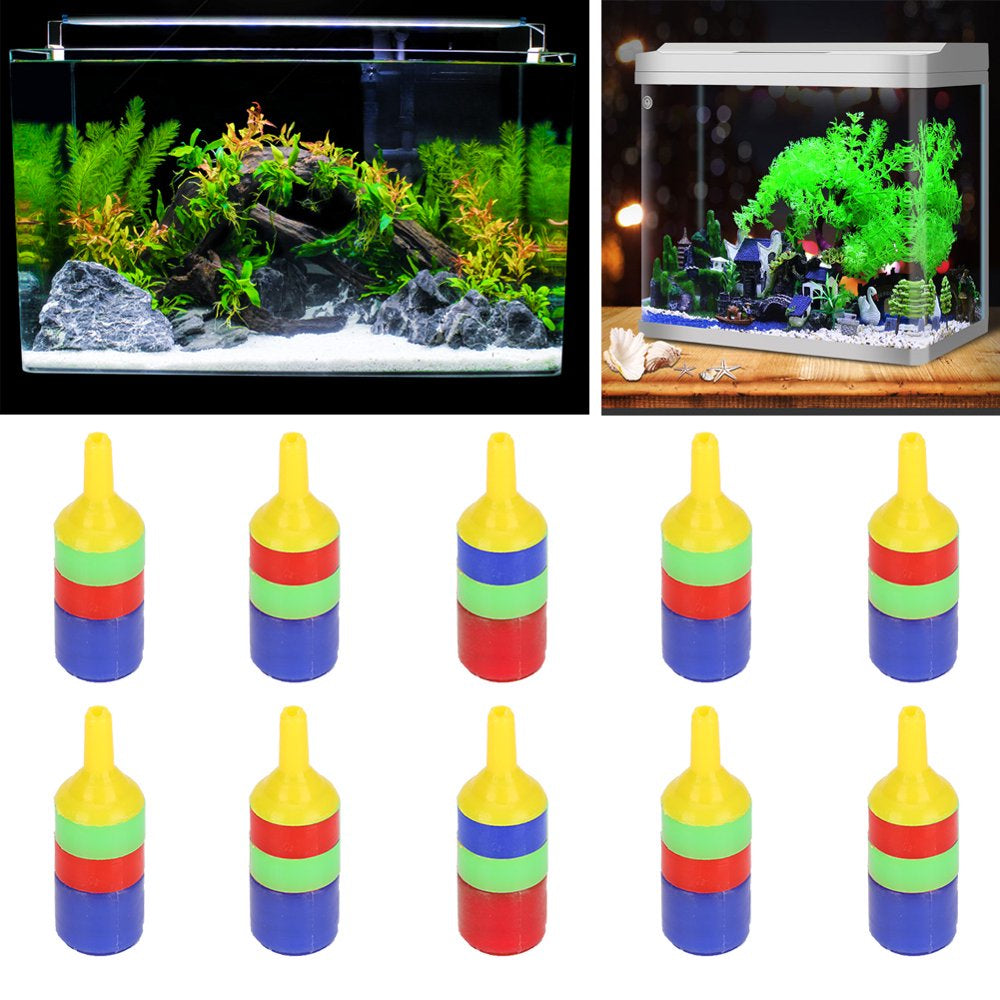 LYUMO Air Stone,Aquarium Accessories,10Pcs Fish Tank Air Stone Bubbles Release Oxygen Increasing Diffuser High Efficiency Aeration Purification