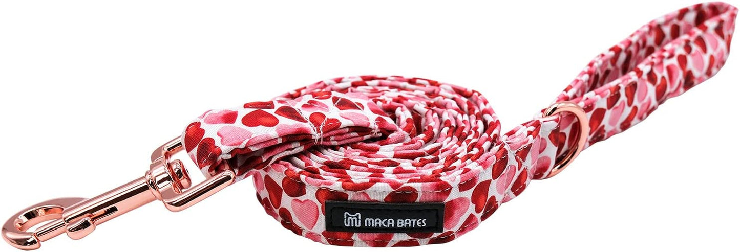 MACA Bates Valentine’S Day Dog Collar with Bow/Flower/Bow Tie, Sweet Heart Adjustable Collar for Small Medium Large Dog with Metal Buckle Animals & Pet Supplies > Pet Supplies > Dog Supplies > Dog Apparel M MACA BATES   