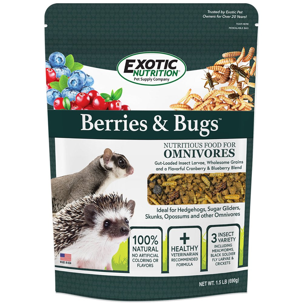 Exotic Nutrition Berries & Bugs 1.5 Lb. Animals & Pet Supplies > Pet Supplies > Small Animal Supplies > Small Animal Food Exotic Nutrition   
