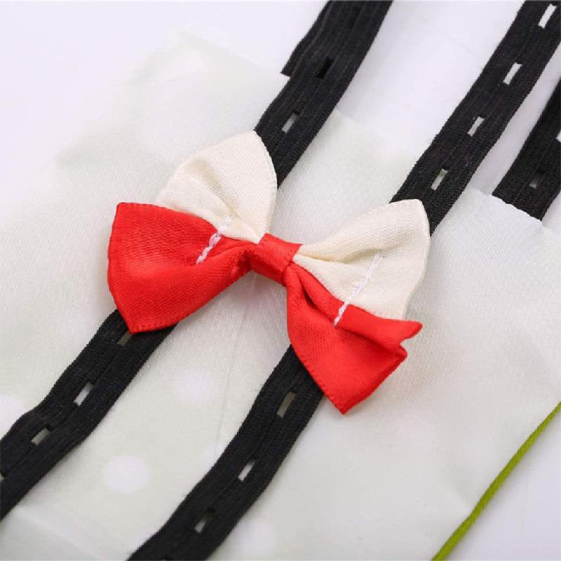 TONKBEEY Chicken Diapers Washable Duck Nappies with Bow Tie Decor Elastic Should Straps Animals & Pet Supplies > Pet Supplies > Dog Supplies > Dog Diaper Pads & Liners TONKBEEY   