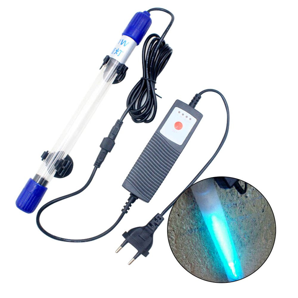 Submersible UV Sterilizer Light Aquarium Ultraviolet Water Cleaner Algae Green Disinfection Light CH Plug/Eu Plug 11W 220V Animals & Pet Supplies > Pet Supplies > Fish Supplies > Aquarium Lighting Alvena   