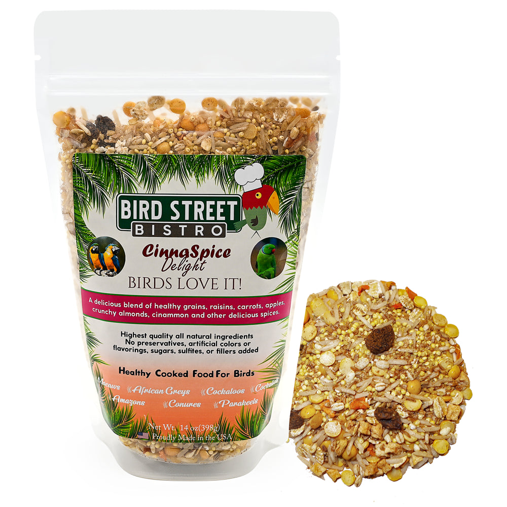 Bird Street Bistro Parrot Food Cooks in 3-15 Min Natural Grains Cinnaspice Animals & Pet Supplies > Pet Supplies > Bird Supplies > Bird Food Bird Street Bistro   