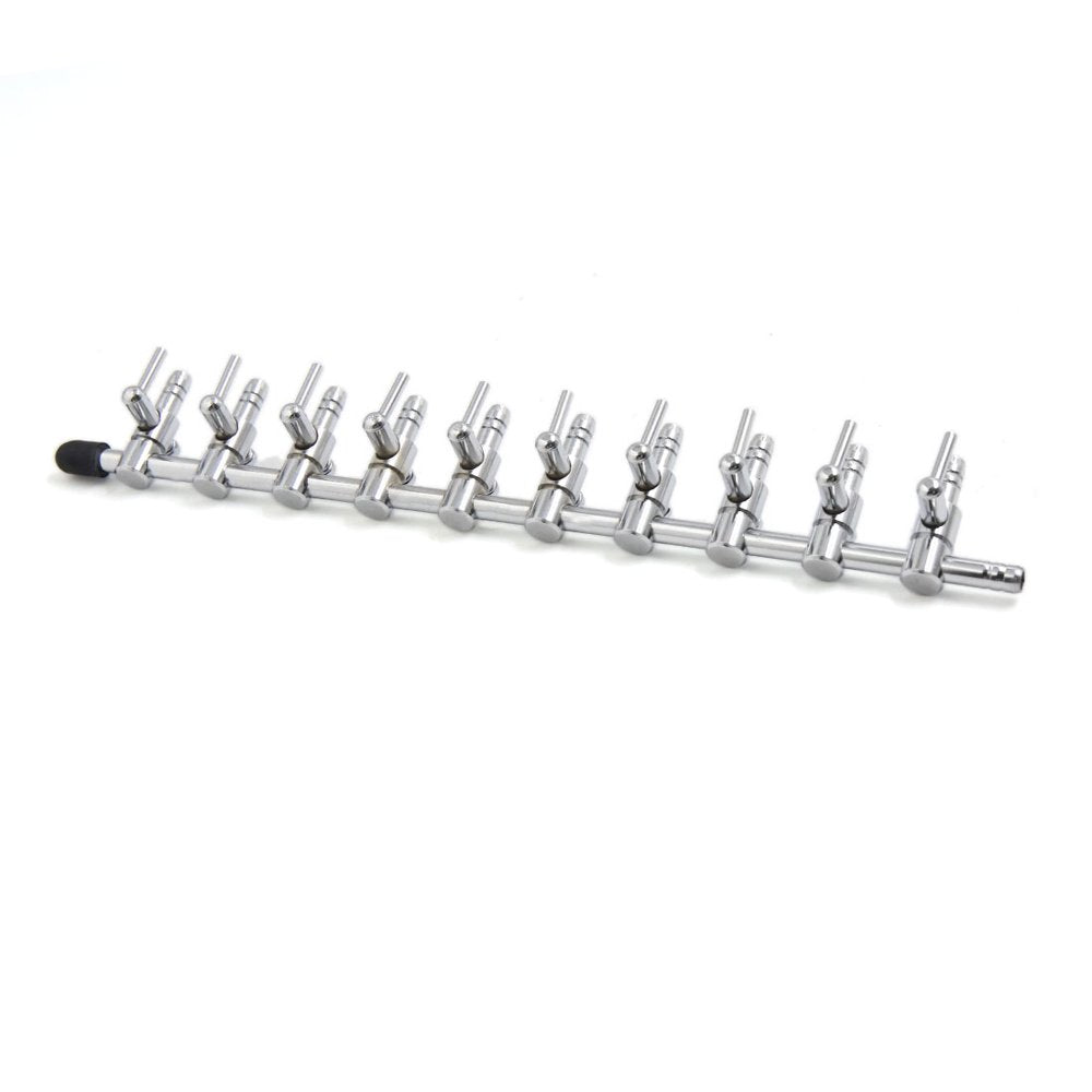 Stainless Steel 10 Way Air Flow Branch Outlet Control Valve for Aquarium Animals & Pet Supplies > Pet Supplies > Fish Supplies > Aquarium & Pond Tubing Unique-Bargains   