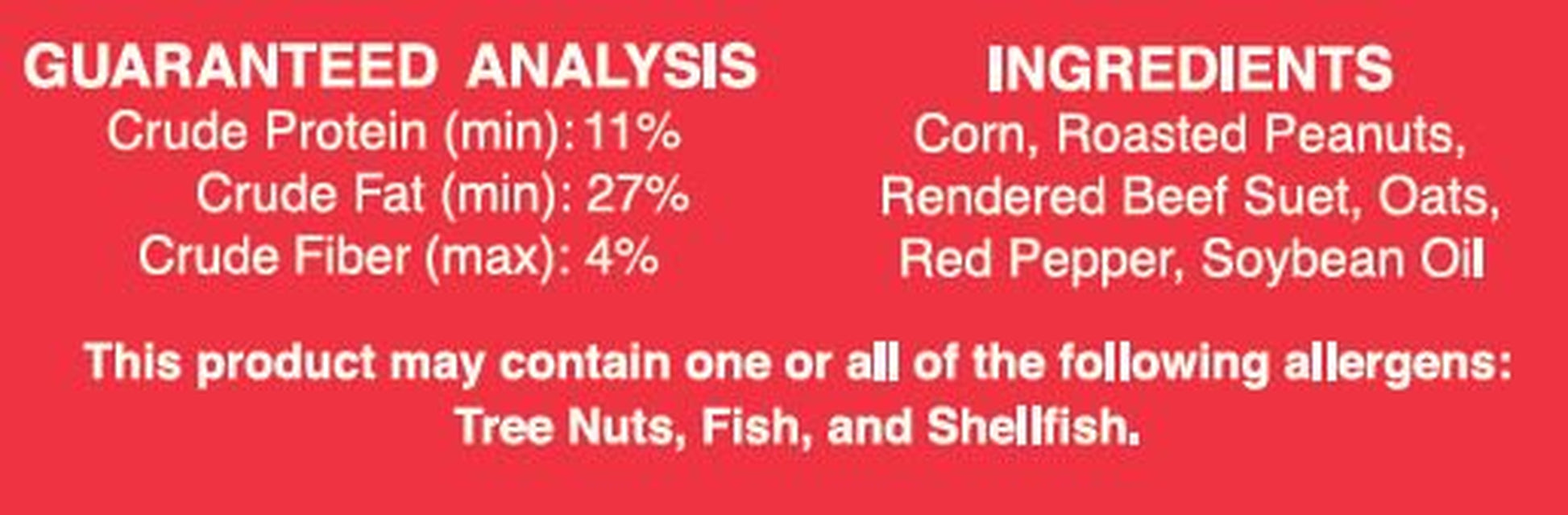 C&S Hot Pepper Suet Nuggets, No Melt - No Waste, Wild Bird Food, 27 Oz. Animals & Pet Supplies > Pet Supplies > Bird Supplies > Bird Food C AND S PRODUCTS COMPANY, INC.   