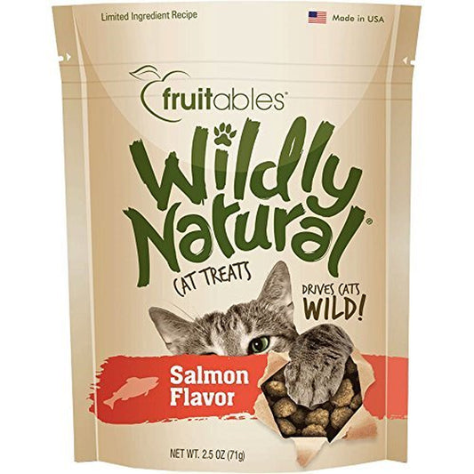 Fruitables Wildly Natural Cat Treats, Salmon Flavor, 2.5 Oz Animals & Pet Supplies > Pet Supplies > Cat Supplies > Cat Treats Manna Pro   