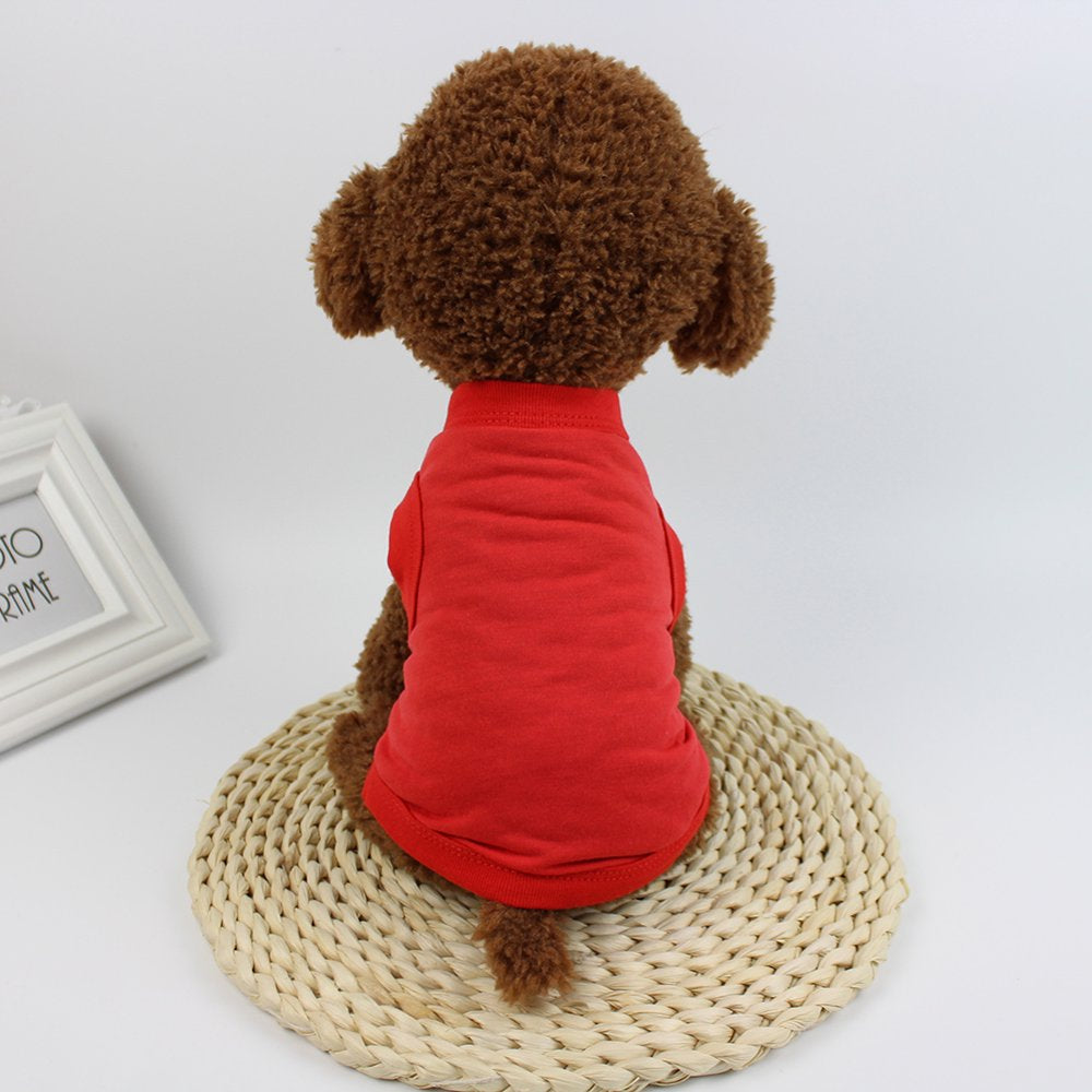 Meidiya Dog Shirts Blank Clothes,Cotton Dog T-Shirts Apparel Fit Fot Small Extra Small Medium Large Dog and Cat,Summer Dog Sleeveless Tank Soft and Breathable Animals & Pet Supplies > Pet Supplies > Cat Supplies > Cat Apparel Meidiya   