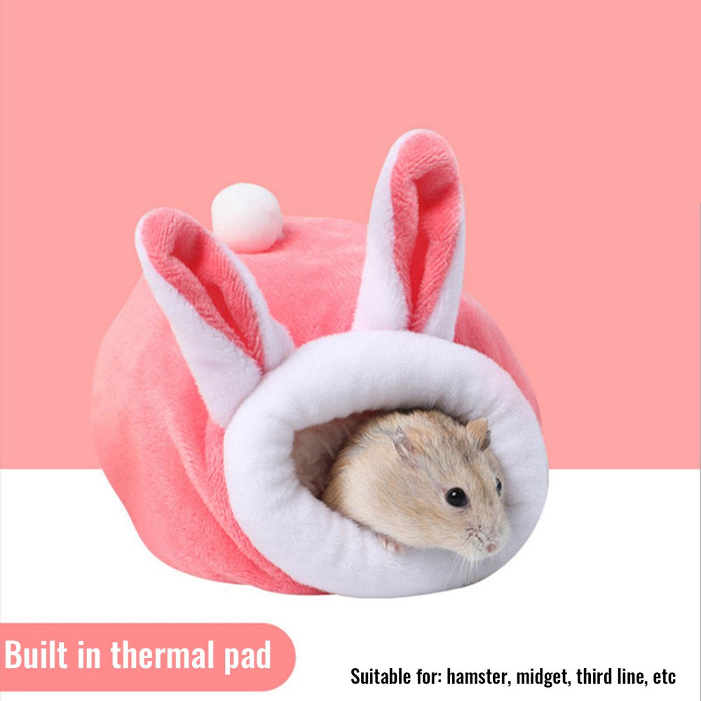 Steady Hamster Pet Bed Accessories Mouse Cotton House Small Animal Warm Sleeping Bag Animals & Pet Supplies > Pet Supplies > Small Animal Supplies > Small Animal Bedding Steady Pink  