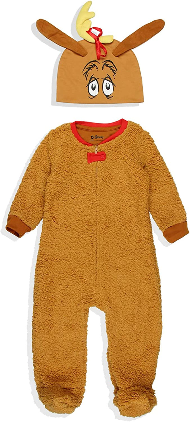 Dr. Seuss the Grinch Who Stole Christmas Matching Family Costume Pajama Sherpa Union Suit - Adult, Child, Toddler, Pets Animals & Pet Supplies > Pet Supplies > Dog Supplies > Dog Apparel Seven Times Six Max the Dog-toddler/Infant 3T 