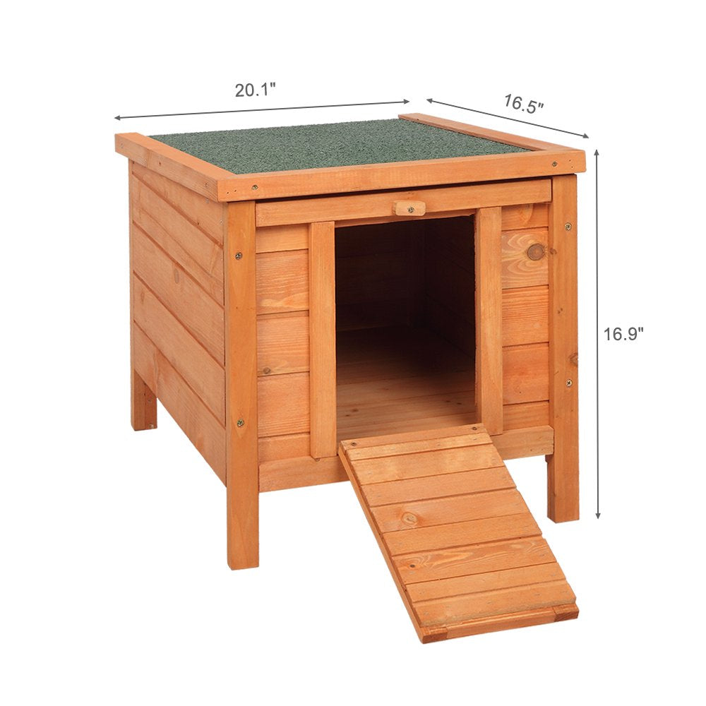 JOYBASE 20" Wooden Rabbit Hutch Pet Habitat Cages Bunny House for Small Animals Animals & Pet Supplies > Pet Supplies > Small Animal Supplies > Small Animal Habitats & Cages Joybase   