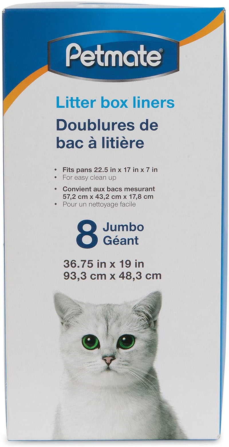 Petmate, Cat Litter Box Liners, Jumbo, 8 Count Animals & Pet Supplies > Pet Supplies > Cat Supplies > Cat Litter Box Liners Petmate   