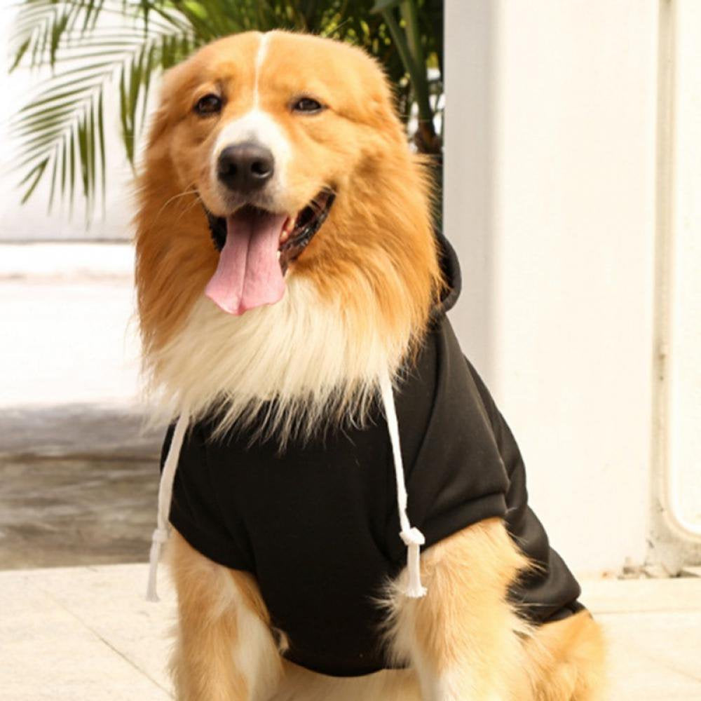 Pet Dog Hoodie Sweaters with Hat, Cold Weather Hoodies with Pocket Hooded Clothes Apparel Costume Puppy Cat Winter Jacket Warm Coat Sweater for Small Medium Large Dogs Cats Puppy Animals & Pet Supplies > Pet Supplies > Cat Supplies > Cat Apparel FYCONE   