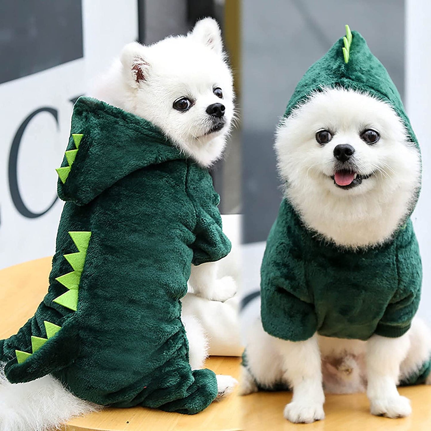Puppy Clothes for Small Dogs Boy Rain Coat Dogs Clothes Small Pet Costume Halloween Dinosaur Costume Dog Clothing Puppy Outfits Funny Apperal Animals & Pet Supplies > Pet Supplies > Dog Supplies > Dog Apparel HonpraD   