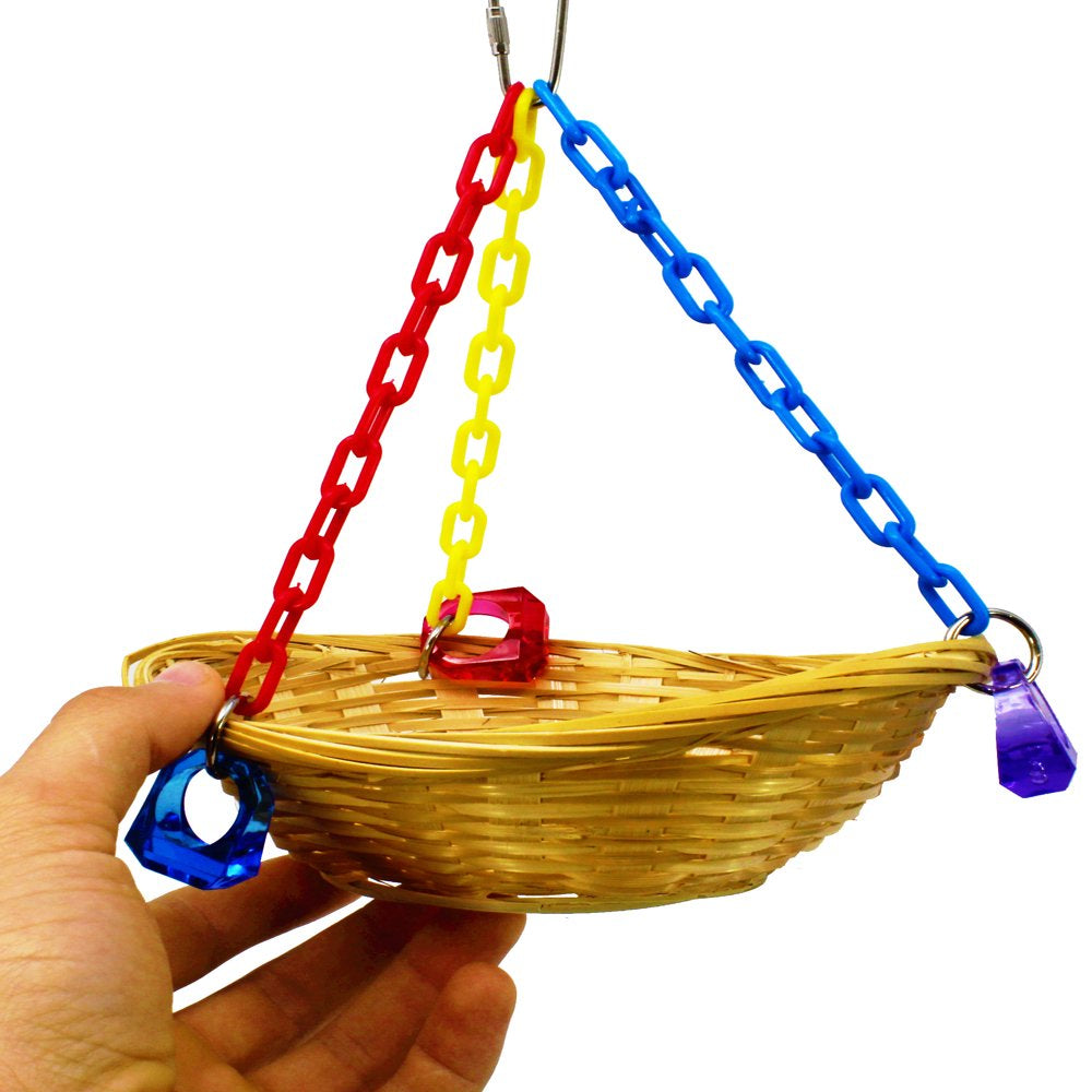 Bonka Bird Toys 1914 Basket Swing Bird Toy. Animals & Pet Supplies > Pet Supplies > Bird Supplies > Bird Toys Bonka Bird Toys   