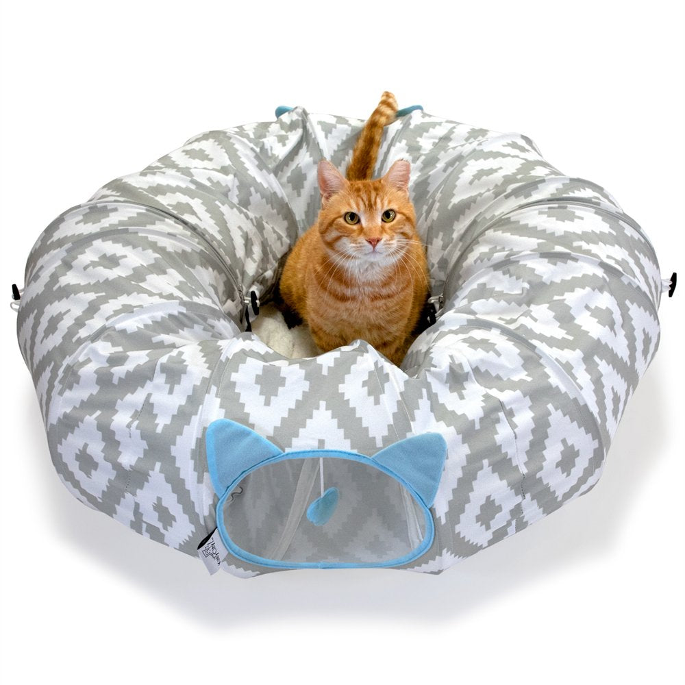 Kitty City Large Cat Tunnel Bed, Cat Bed, Pop up Bed