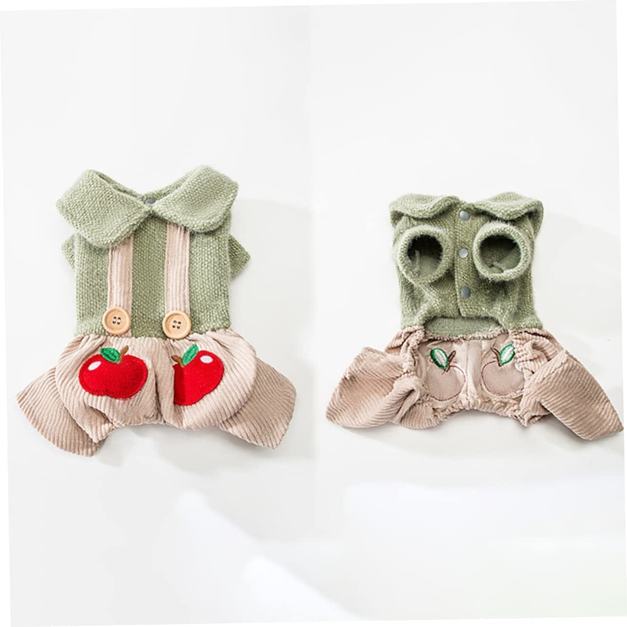 BCOATH 1Pc Costume Garment Small Autumn Dog Doggie Coat Winter Sweater Soft Lovely XL Jacket Cat Pet Coats Overalls Decorative Suspender Hoodie Party Weather Daily Girl Cold Cosplay Animals & Pet Supplies > Pet Supplies > Dog Supplies > Dog Apparel BCOATH   