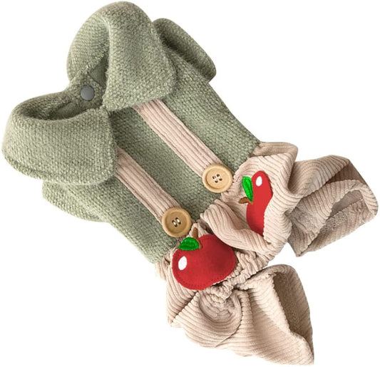 BCOATH 1Pc Costume Garment Small Autumn Dog Doggie Coat Winter Sweater Soft Lovely XL Jacket Cat Pet Coats Overalls Decorative Suspender Hoodie Party Weather Daily Girl Cold Cosplay Animals & Pet Supplies > Pet Supplies > Dog Supplies > Dog Apparel BCOATH Assorted Color 52X38X1cm 