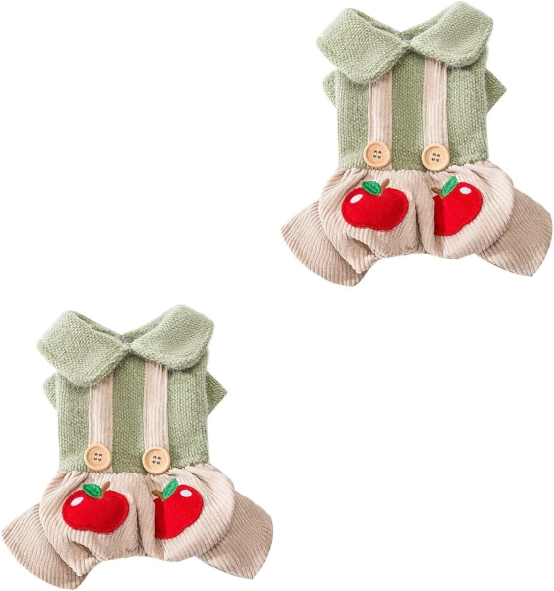 BCOATH 1Pc Costume Garment Small Autumn Dog Doggie Coat Winter Sweater Soft Lovely XL Jacket Cat Pet Coats Overalls Decorative Suspender Hoodie Party Weather Daily Girl Cold Cosplay Animals & Pet Supplies > Pet Supplies > Dog Supplies > Dog Apparel BCOATH Assorted Colorx2pcs 42X30X1cmx2pcs 