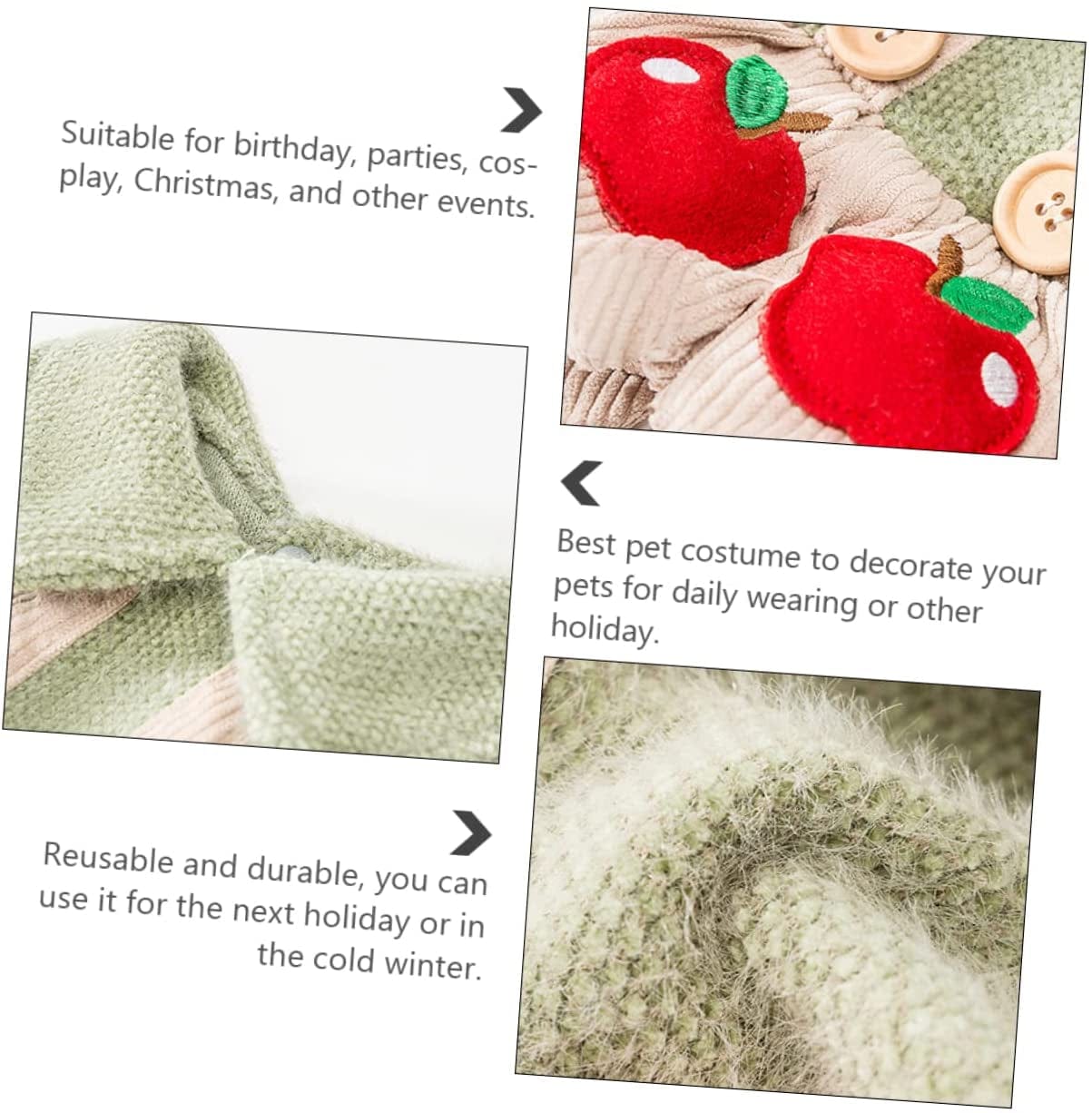 BCOATH 1Pc Costume Garment Small Autumn Dog Doggie Coat Winter Sweater Soft Lovely XL Jacket Cat Pet Coats Overalls Decorative Suspender Hoodie Party Weather Daily Girl Cold Cosplay Animals & Pet Supplies > Pet Supplies > Dog Supplies > Dog Apparel BCOATH   