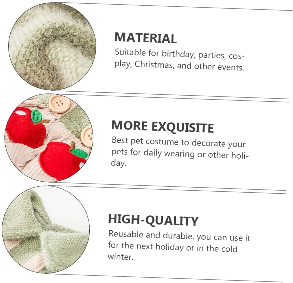 BCOATH 1Pc Costume Garment Small Autumn Dog Doggie Coat Winter Sweater Soft Lovely XL Jacket Cat Pet Coats Overalls Decorative Suspender Hoodie Party Weather Daily Girl Cold Cosplay Animals & Pet Supplies > Pet Supplies > Dog Supplies > Dog Apparel BCOATH   