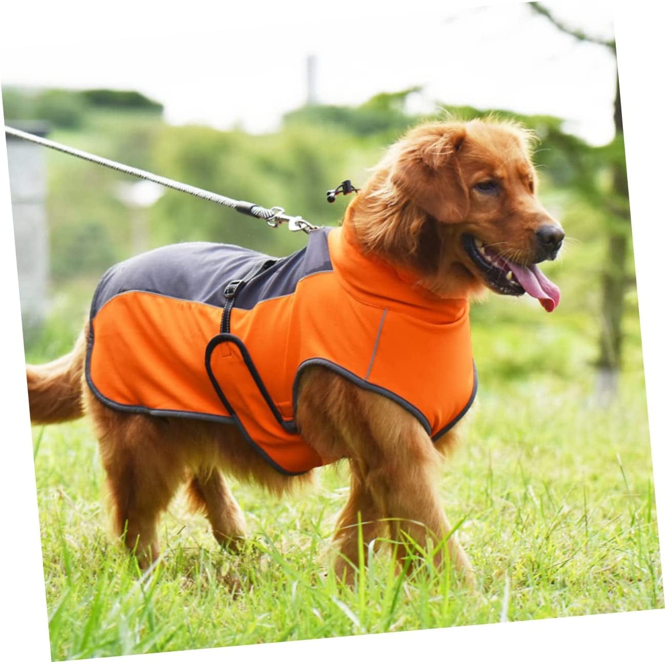 BCOATH 1Pc Pet Jacket Dog Warm Jacket Dogs Vest Clothes Fleece Pet Clothes Pet Warm Clothing Puppy Reflective Vest Dogs Autumn Raincoat Autumn and Winter Plush Dog Orange Polyester Animals & Pet Supplies > Pet Supplies > Dog Supplies > Dog Apparel BCOATH   