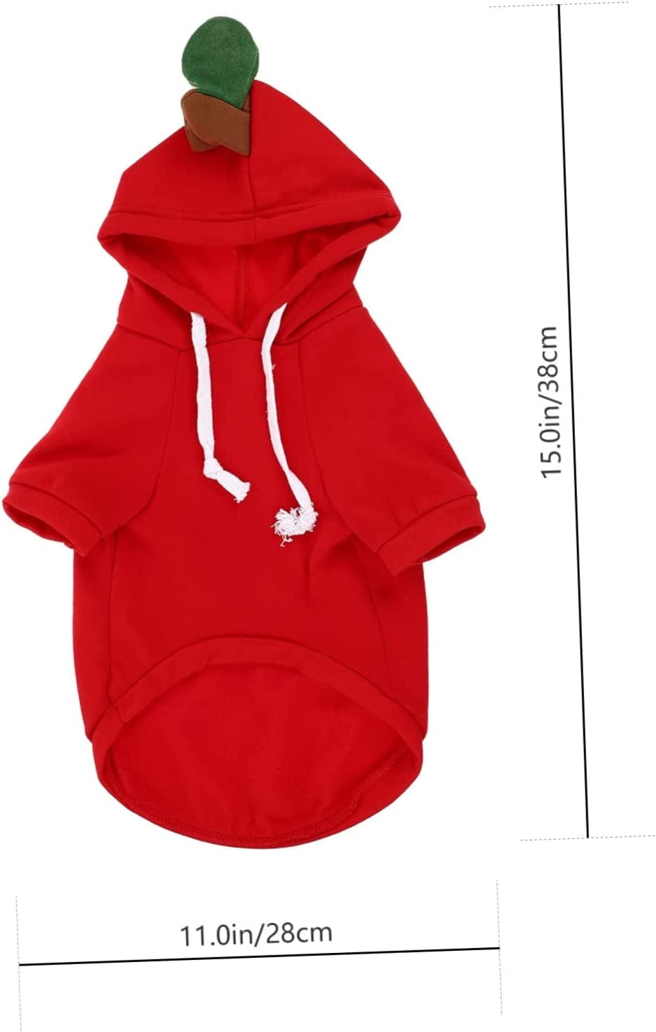 BCOATH 1Pc Pet Transformation Costume Red Sweaters Thermal Hoodie Knit Sweater Holiday Cat Apparel Puppy Polyester Hoodie Red Vest Polyester Pet Sweater for Dogs Small Animals & Pet Supplies > Pet Supplies > Dog Supplies > Dog Apparel BCOATH   