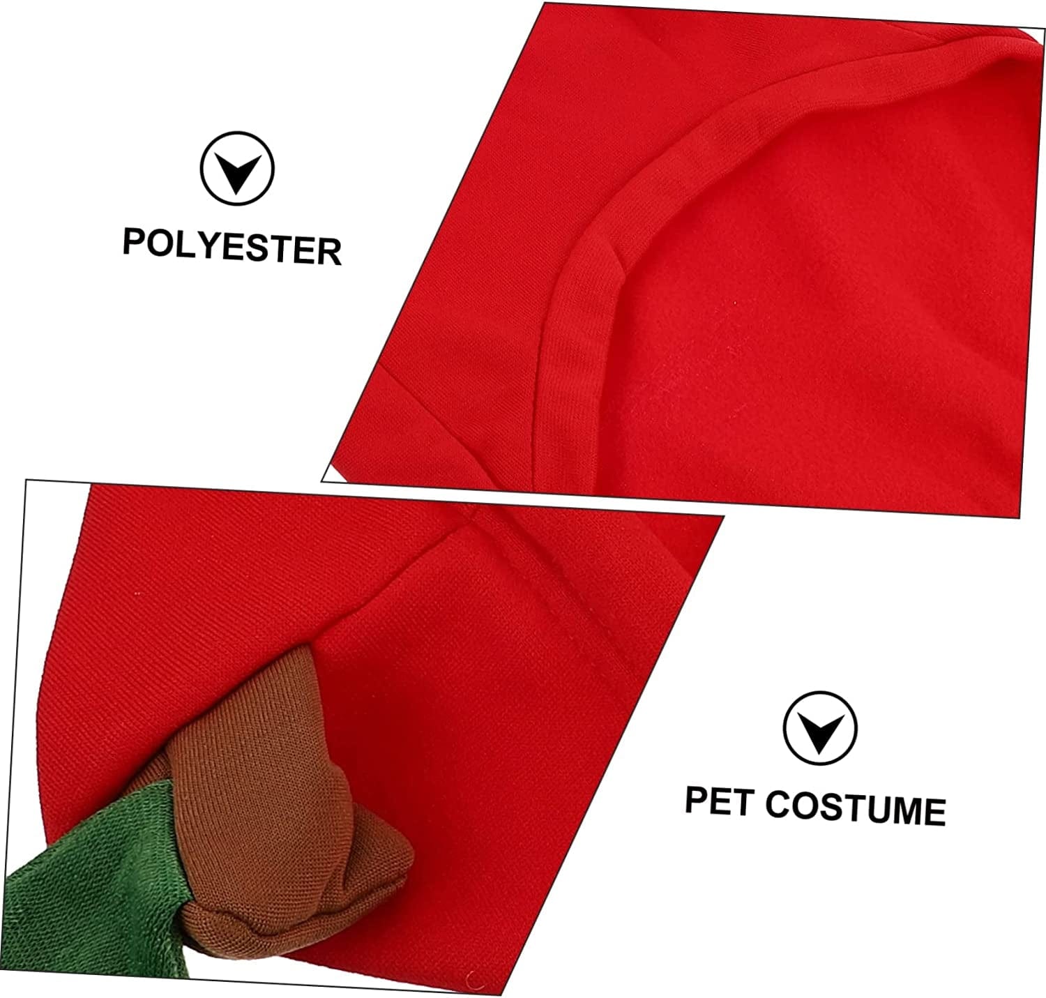 BCOATH 1Pc Pet Transformation Costume Red Sweaters Thermal Hoodie Knit Sweater Holiday Cat Apparel Puppy Polyester Hoodie Red Vest Polyester Pet Sweater for Dogs Small Animals & Pet Supplies > Pet Supplies > Dog Supplies > Dog Apparel BCOATH   