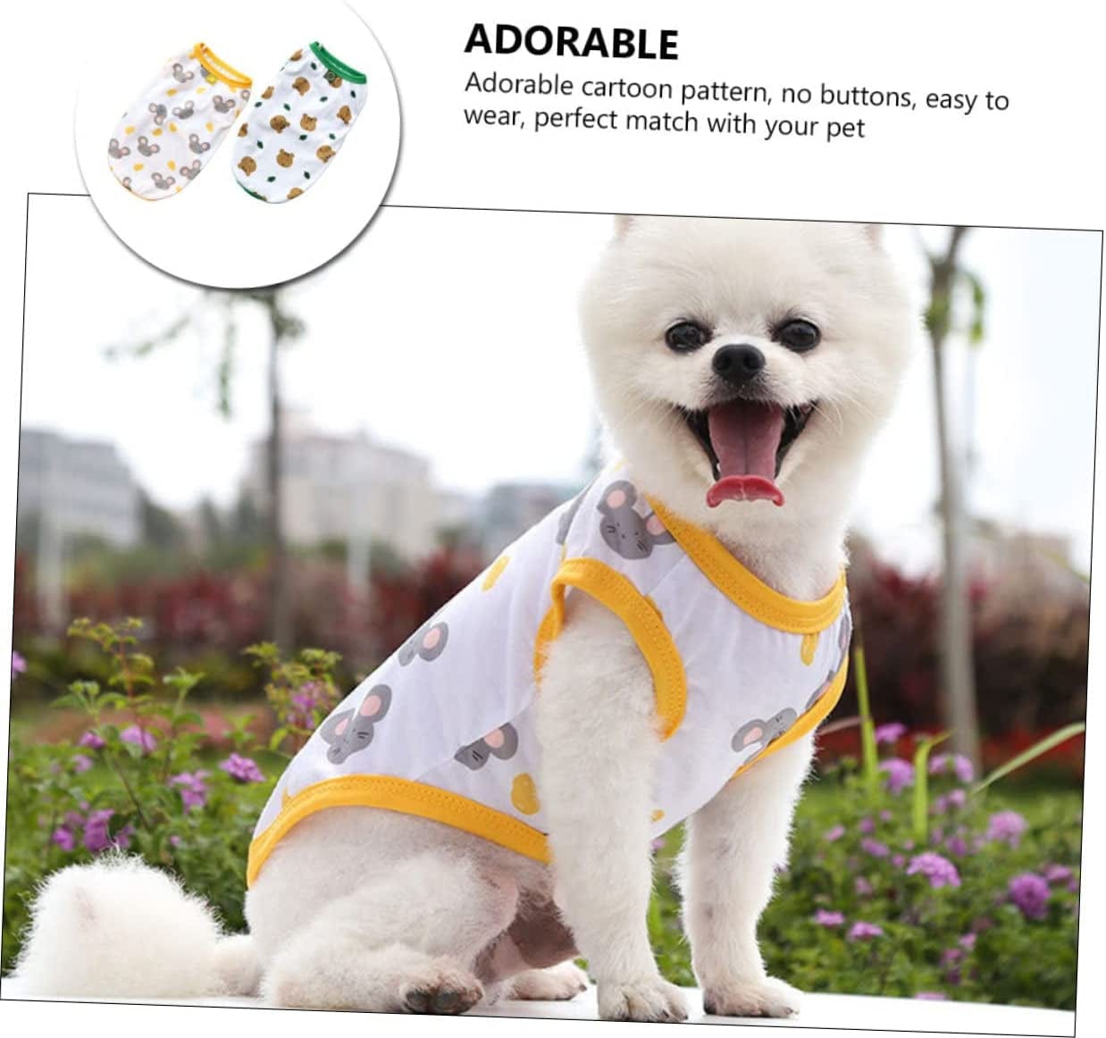 BCOATH 2Pcs Dog Vest Cotton Shirts Puppy Outfits Plaid Shirt Dog Cooling Shirt Cotton Fashion T- Shirt Stretchy Dog Clothes Apparel for Pet Lovely Dog Vests Pet Apparel Pet Outfit Poodle Animals & Pet Supplies > Pet Supplies > Dog Supplies > Dog Apparel BCOATH   