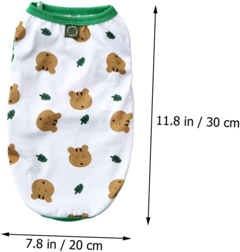 BCOATH 2Pcs Dog Vest Cotton Shirts Puppy Outfits Plaid Shirt Dog Cooling Shirt Cotton Fashion T- Shirt Stretchy Dog Clothes Apparel for Pet Lovely Dog Vests Pet Apparel Pet Outfit Poodle Animals & Pet Supplies > Pet Supplies > Dog Supplies > Dog Apparel BCOATH   