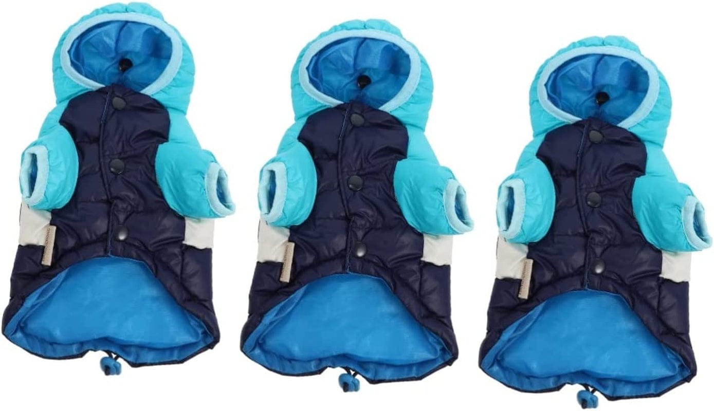 BCOATH Pet Cotton Clothes Winter Coat for Small Dogs Outdoor Jacket Plushy Pets Doggie Warm Clothes Holiday Dog Costume Warm Dog Sweaters Small Dog Warm Vest Warm Clothes Puppy Costume Animals & Pet Supplies > Pet Supplies > Dog Supplies > Dog Apparel BCOATH As Shown4x3pcs 30X26CMx3pcs 