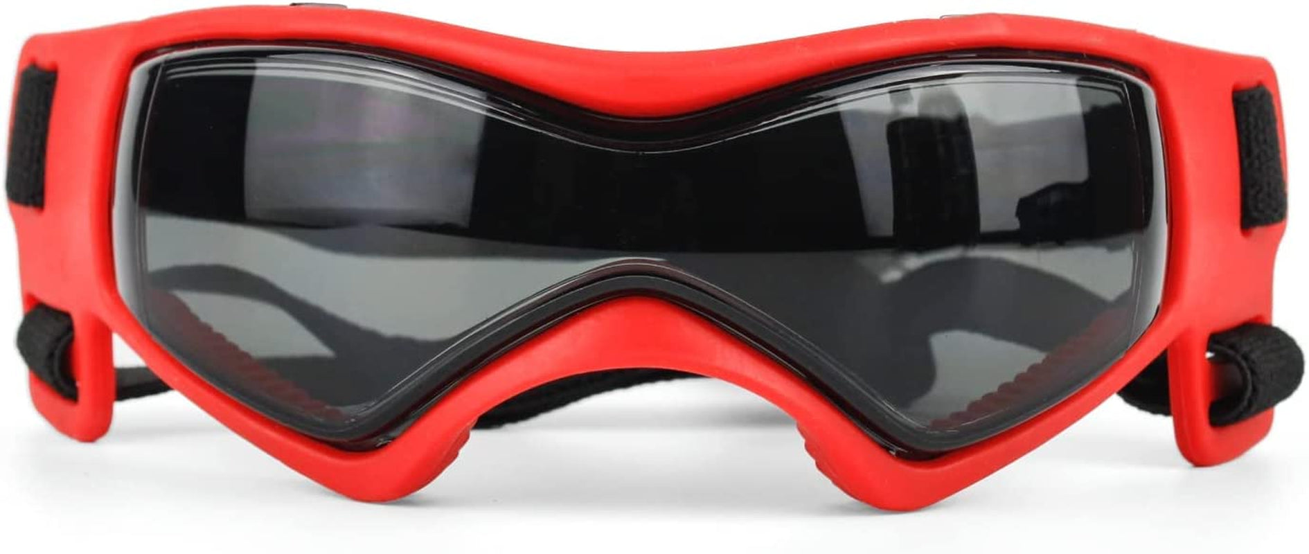 PEDOMUS Dog Goggles Small Medium Dog Sunglasses Adjustable Strap for UV Sunglasses Waterproof Protection for Small Medium Dog (Cool Red) Animals & Pet Supplies > Pet Supplies > Dog Supplies > Dog Apparel PEDOMUS   