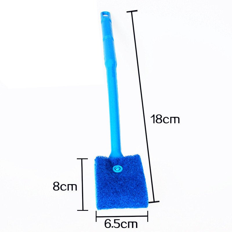 Long Handle Aquarium Glass Clean Brush Aquarium Algae Scraper Double Sided Sponge Brush Animals & Pet Supplies > Pet Supplies > Fish Supplies > Aquarium Cleaning Supplies Esho   