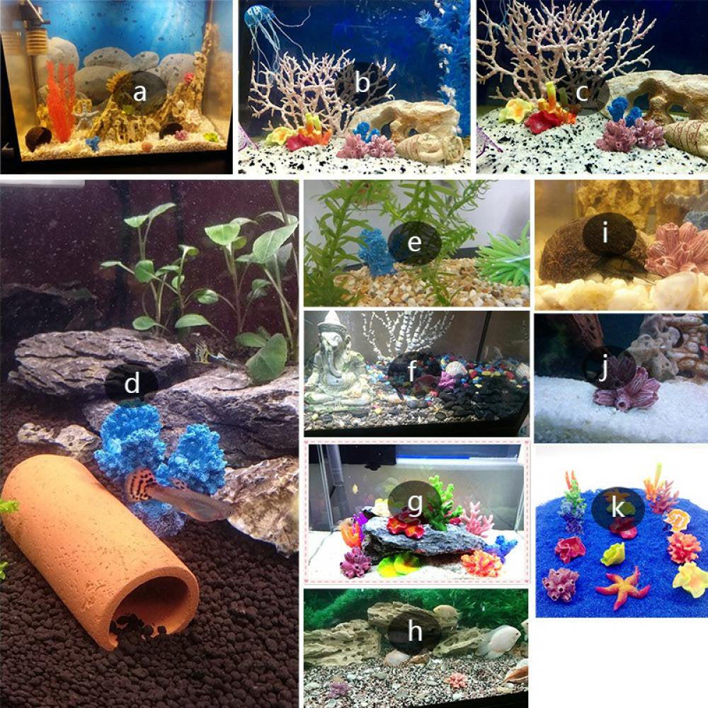 Lovegab Artificial Coral Ornament Underwater Sea Plants Decorations Craft Resin Aquarium Plants Coral Fish Tank Decor Animals & Pet Supplies > Pet Supplies > Fish Supplies > Aquarium Decor WSXSJL8291222   
