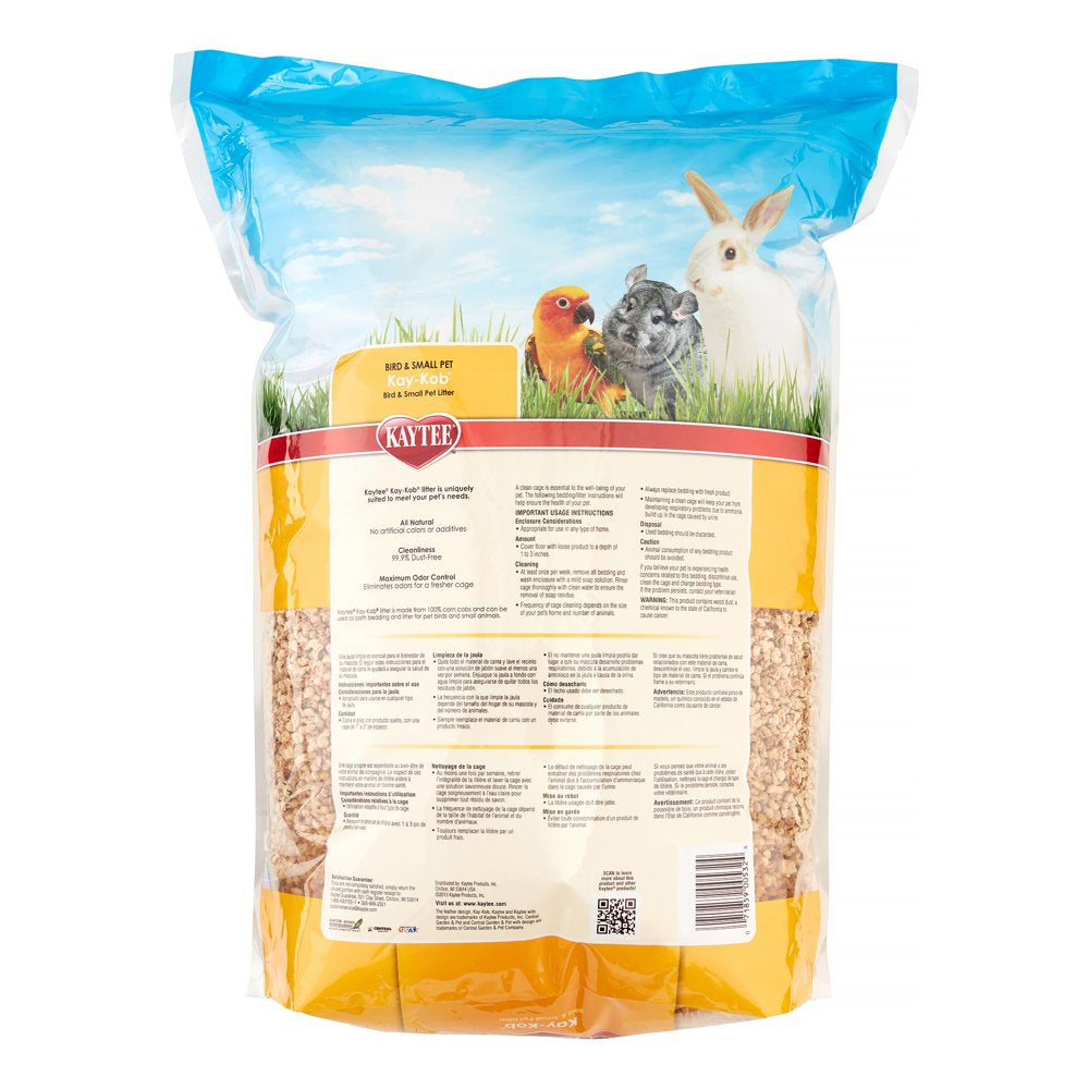 Kaytee® Kay-Kob® Bird & Small Pet Bedding 605 Cubic Inch Animals & Pet Supplies > Pet Supplies > Small Animal Supplies > Small Animal Bedding Central - Kaytee Products   