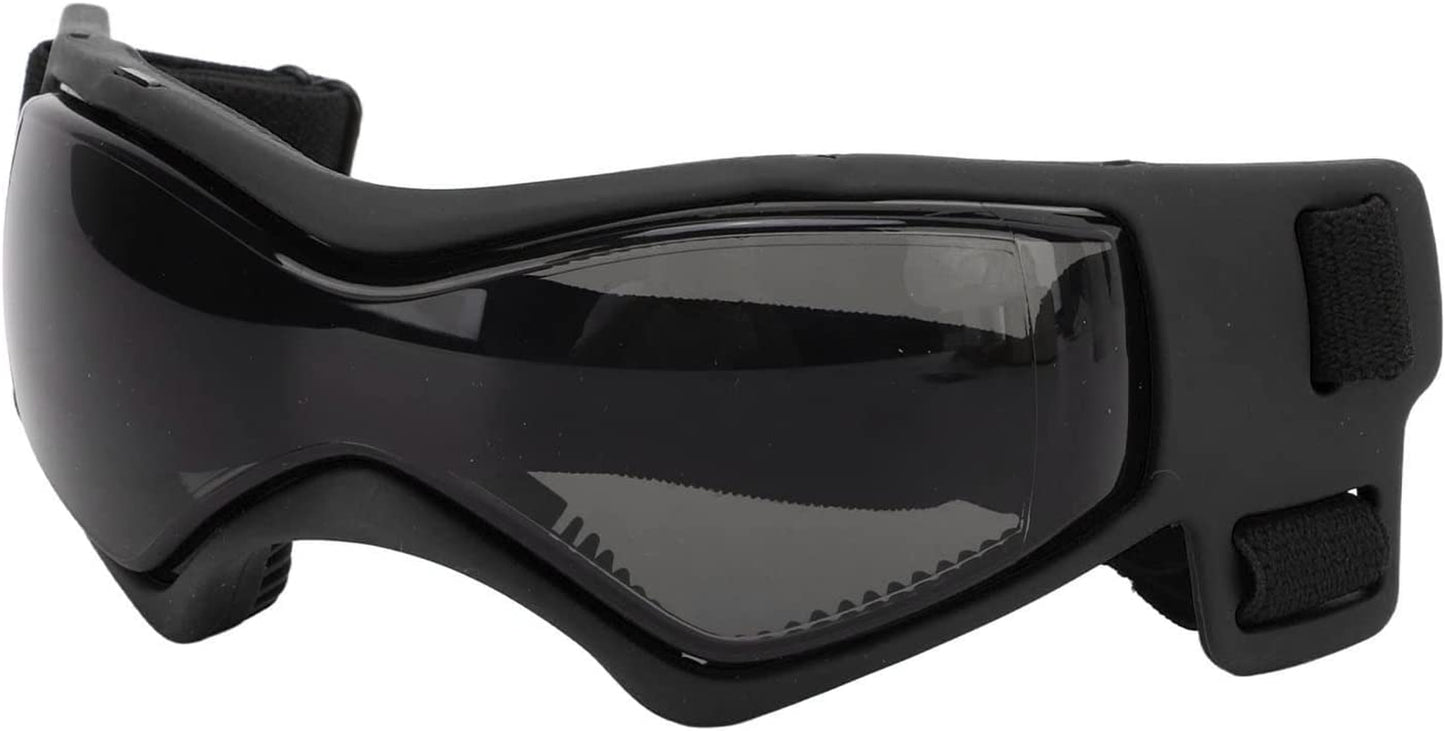 Plplaaoo Dog Goggles, Small Breed Dog Sunglasses, Easy Wear Dog UV Sunglasses, Windproof Soft Frame Adjustable Straps UV Protection Puppy Sunglasses for Small to Medium Dog [Black] Animals & Pet Supplies > Pet Supplies > Dog Supplies > Dog Apparel plplaaoo   