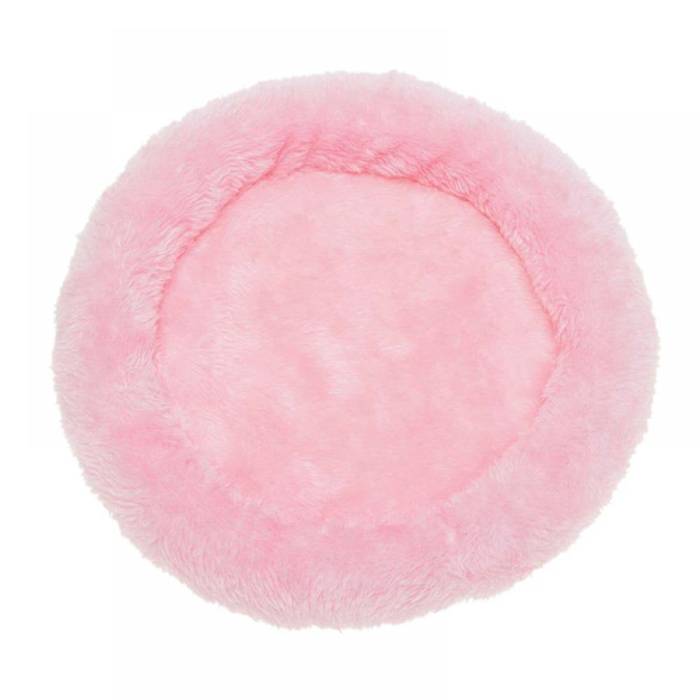 MELLCO Small Pet round Soft Fleece Bed, Winter Warm Fleece Hamsters House round Anti-Skid Sleeping Mat for Gerbils Chinchillas Squirrel Hedgehog Guinea Pigs Small Animals - Coffee - L Animals & Pet Supplies > Pet Supplies > Small Animal Supplies > Small Animal Bedding MELLCO L Pink 