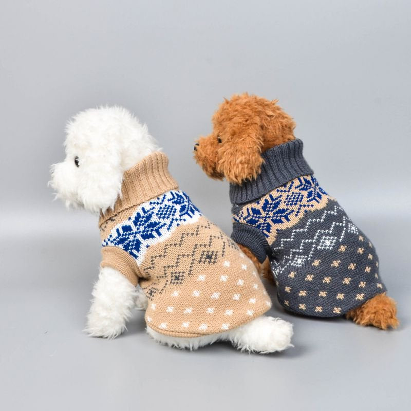 Pet Dog Sweaters, Knitted Classic Pet Sweater Autumn Winter Warm Costume Pet Dog Cat Warm Coat Dog Classic Outfit Knit Sweater Winter Clothes Apparel for Small Puppy,Khaki,Xxl Animals & Pet Supplies > Pet Supplies > Cat Supplies > Cat Apparel LINKABC   