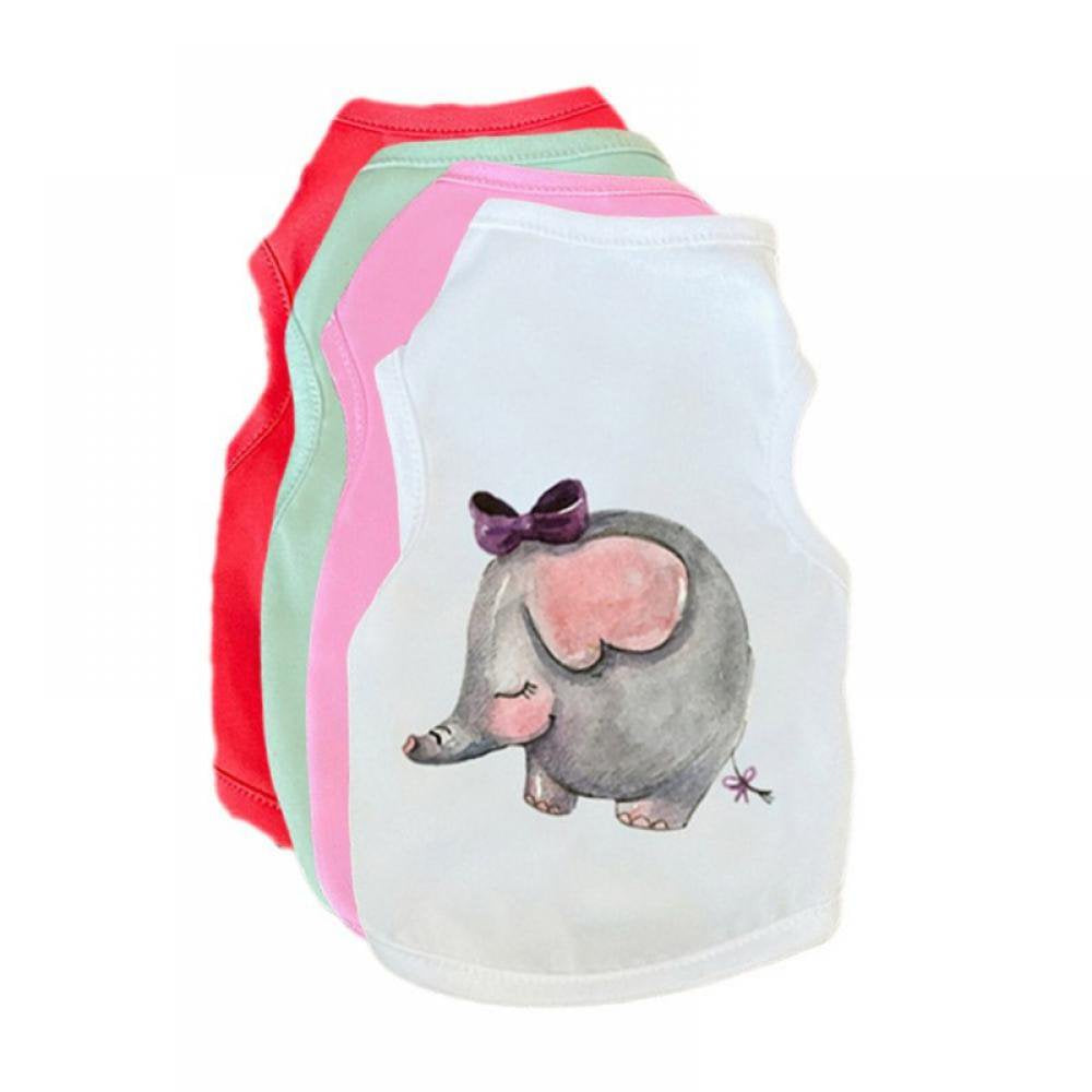 Printed Puppy Dog Shirts Breathable Dog Apparel Soft Puppy Sweatshirt Pet Daily Shirt Colorful Pet Clothing for Dogs and Cats Animals & Pet Supplies > Pet Supplies > Dog Supplies > Dog Apparel Sunmark   