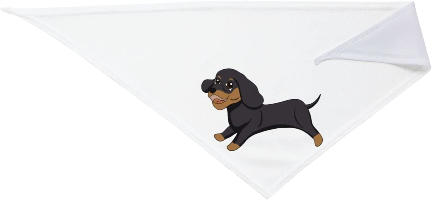 Dachshund on the Run Pet Dog and Cat Decorative Triangle Scarf,Dog Bandana,Breathable and Stain Resistant. Animals & Pet Supplies > Pet Supplies > Dog Supplies > Dog Apparel ZALTAS   